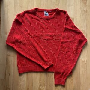Calgary Flames vintage red knit sweater